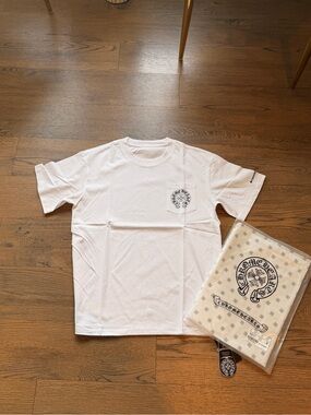 Chrome Hearts White Graphic Pocket Tee